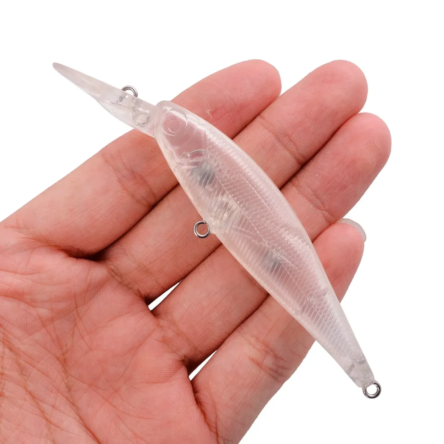 DHgate.com:20Pcs Unpainted Blank Minnow Lures for Freshwater 