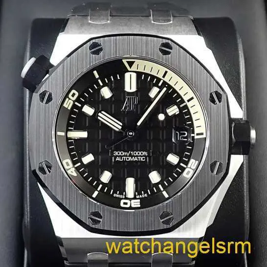 Swiss AP Wall Watch Royal Oak Offshore Series Mens 42 mm de diámetro Moda mecánica automática Reloj de lujo casual de lujo