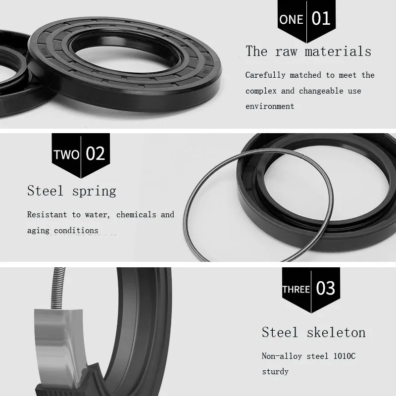 ID 21 22mm NBR Nitrile Rubber Shaft Oil Seal TC 21*26/27/28/31/32/33/34