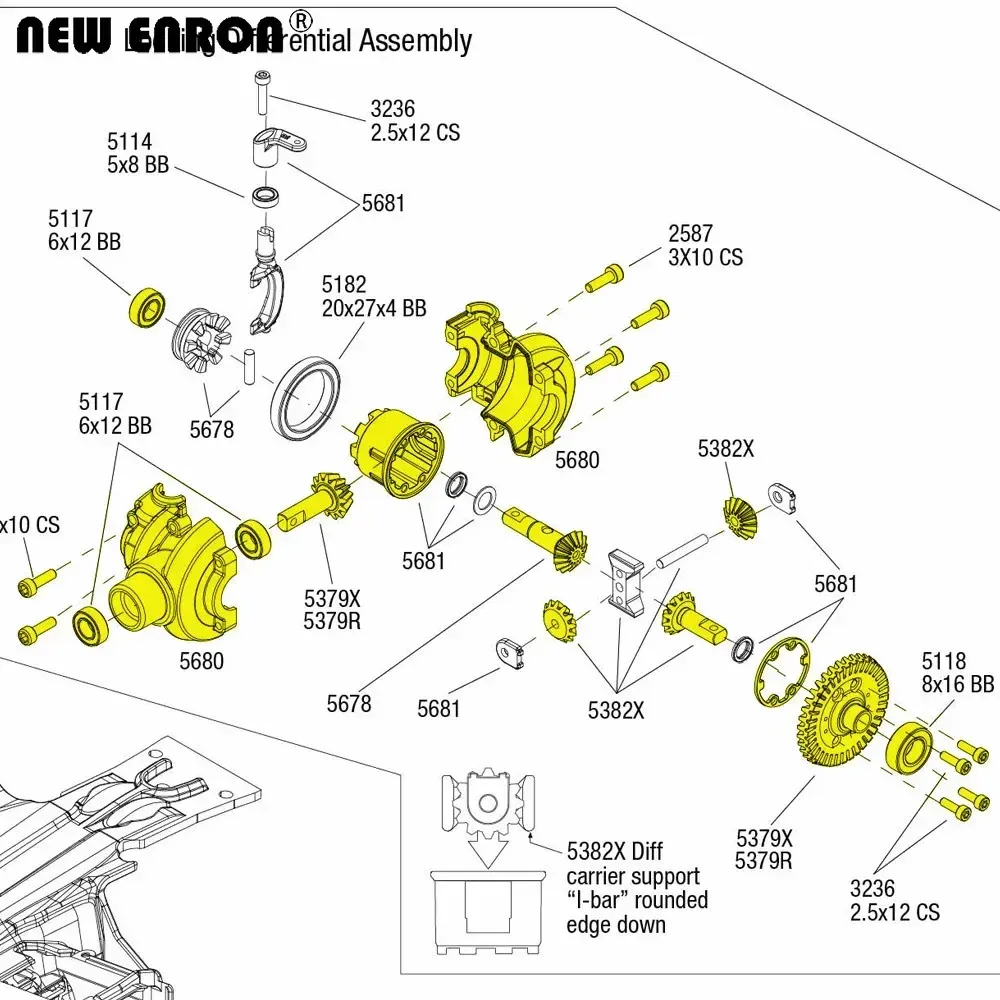 DHgate.com:#5680 #5681 #5379X #5382X Differential Assembly