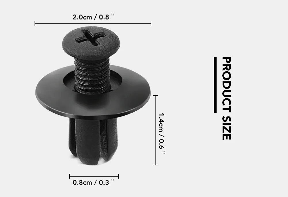 10x You.S Expanding Rivets – Bumper & Trim Clips For Ford Fiesta Focus Fusion (8mm)
