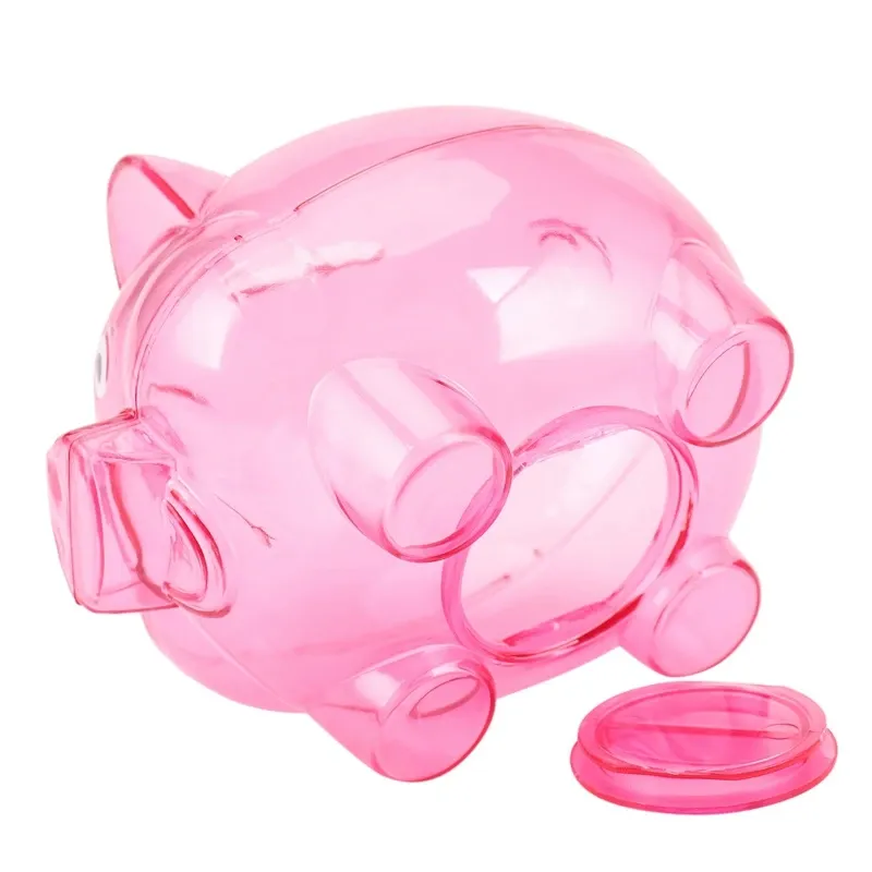Cute 2 Pack Clear Piggy Bank Coin Box Plastic Bank Money Saving Case For Kids Perfect Toy Gift From Homepro1 8.87 DHgate.Com