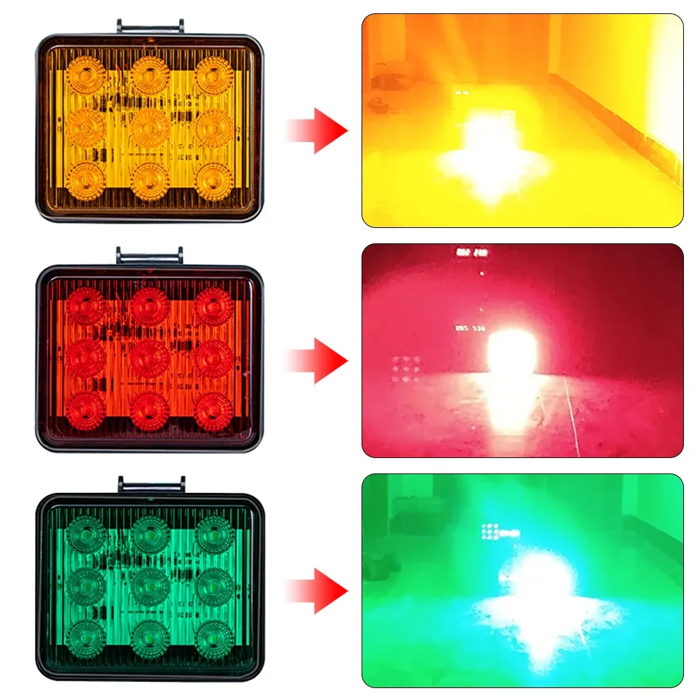 DHgate.com:2Pcs 9 LED Square Work Light, 12V/24V Waterproof Spot Flood ...