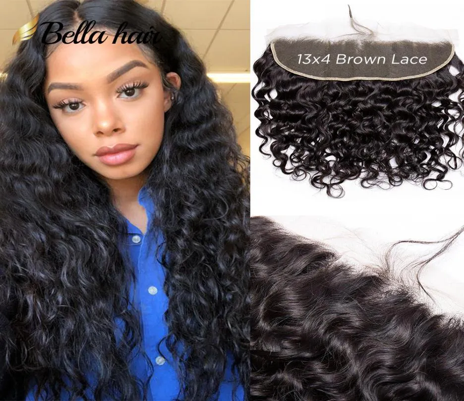 HD LACE FRONTAL Hår 13x4 Earear Pre Plucked With Baby Hair Natural Wave Extensions Brazilian Full Stängning Julienchina Bellahair7499156