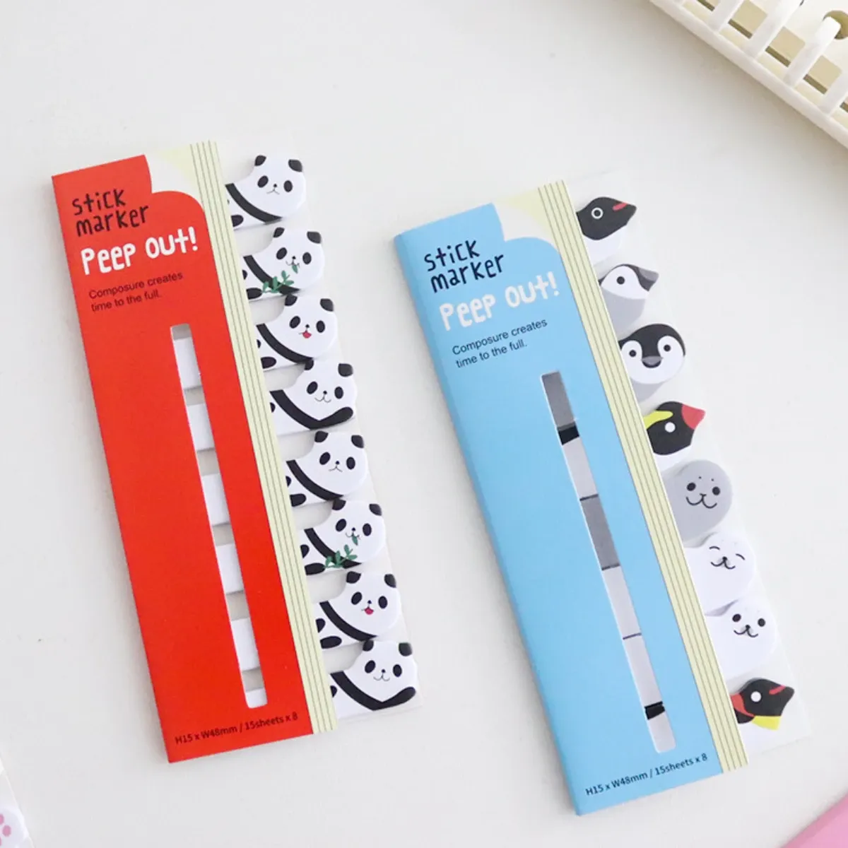 Animali carini Note appiccicose Memo Pad Diary Stationary for Scrapbook Index decorativo Kawaii n Times Sticky School Bookmark