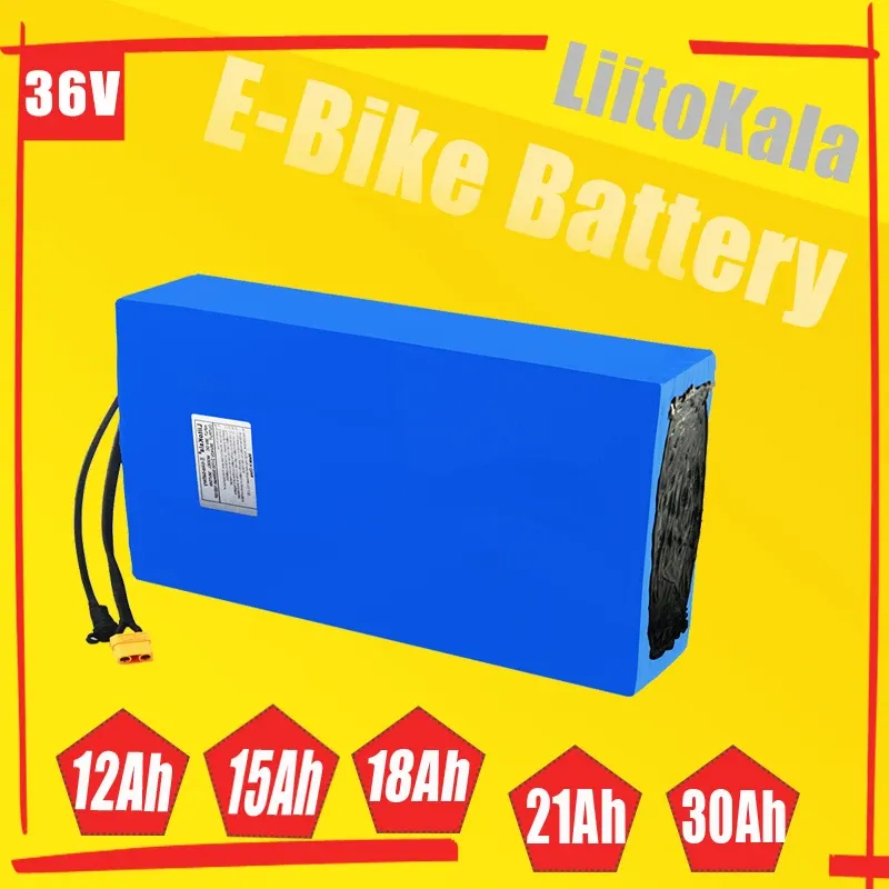Liitokala 36v 30ah 6ah 10ah 12ah 15ah 20ah 24ah e-rower pakiet rowerowy do roweru elektrycznego
