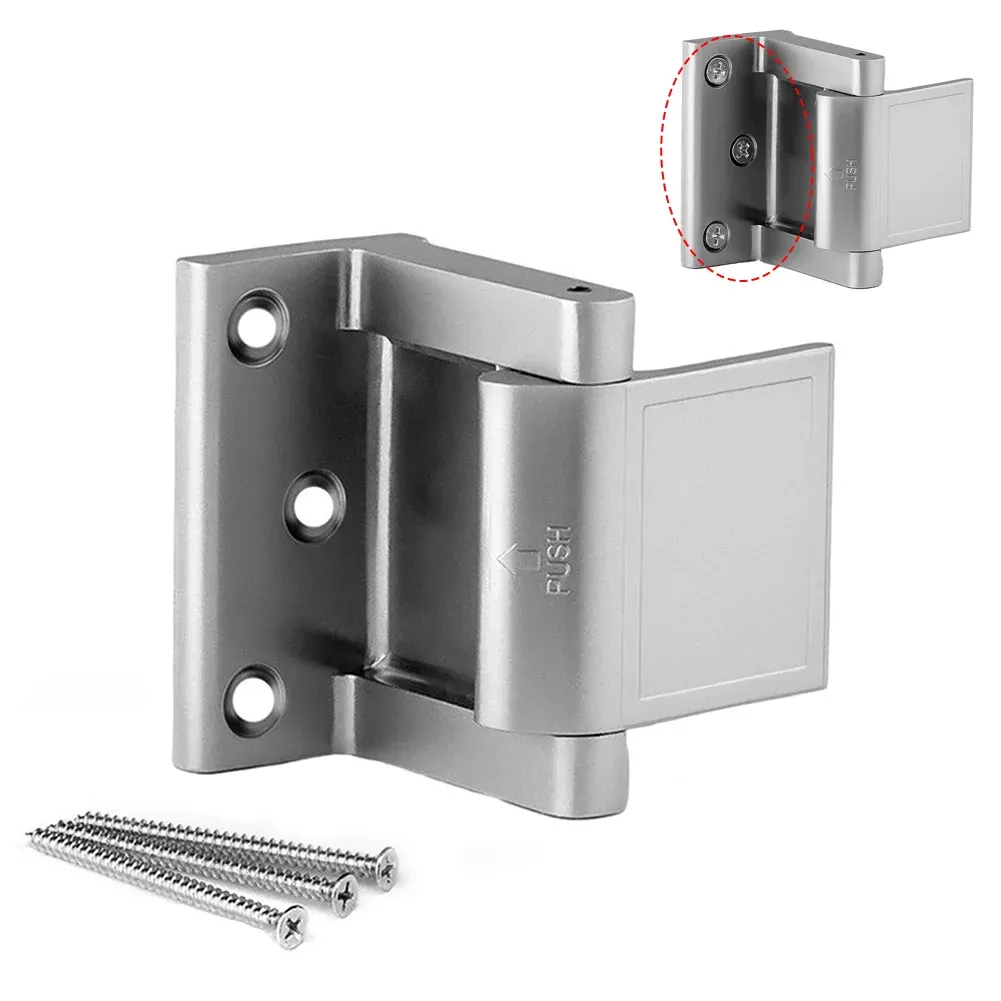 Home Security Reinforcement Lock Door Lock Buckle For Inward Swinging Safety Door Lock With Stop Door Latch Bolt Hardware