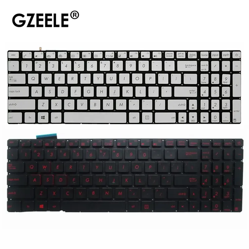 Keyboards NEW US for Asus G551 GL551 GL551J G551J G551JK G551JM G551JW G551JX G551VW N551 N551J N551JB N551JK backlit laptop keyboard