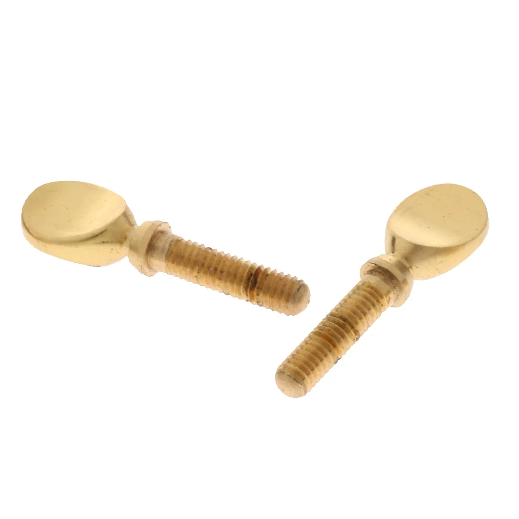 2 Pcs Saxophone Neck Screws Clarinet Clamp Screw for Woodwind Instrument