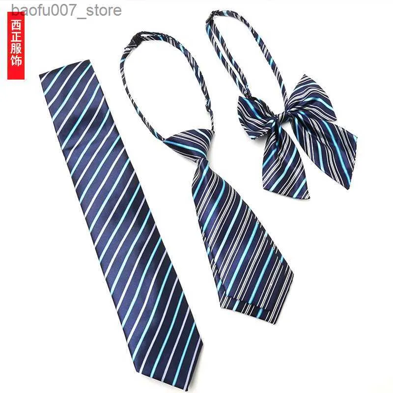Neckband Koreansk version av Business Suit Diagonal Tie Wedding Tie Unisex Lazy Tieq