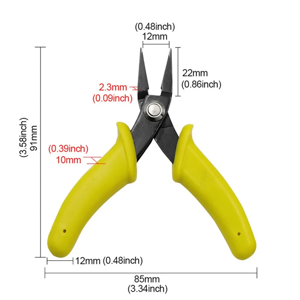 Diy Pinkuo Diagonal Pliers Thin Mouth Model Pointed Nose Pliers Handmade Jewelry Mini Scissors Auxiliary Tool