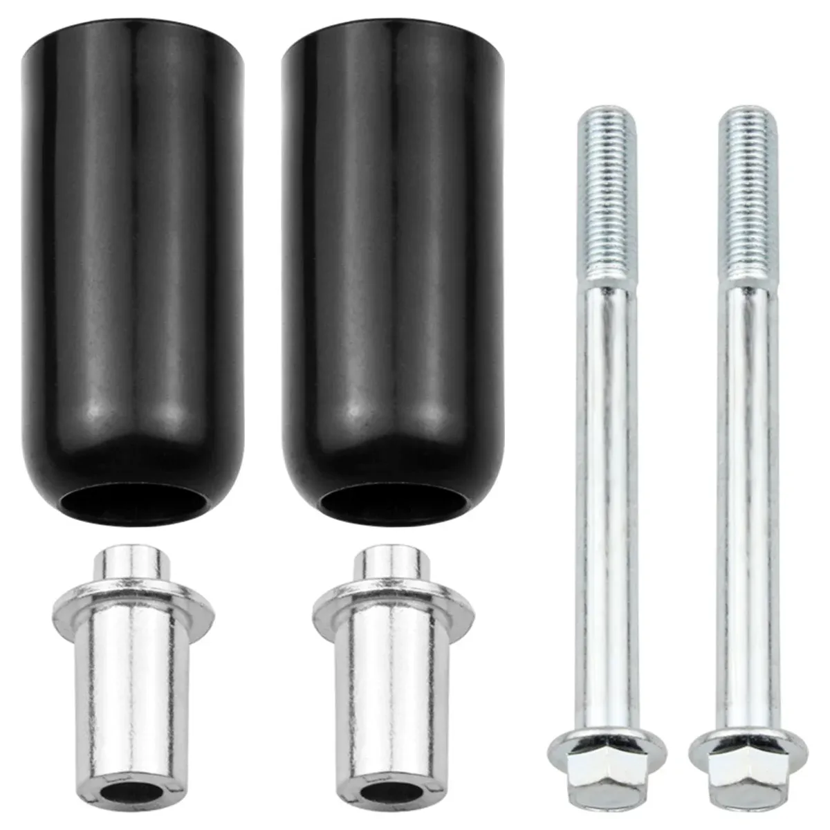 Sliders de quadro Universal Grande moldura de motocicletas Sliders Kit de protetor de colisão anti -acidentes Acessórios de motocicletas de metal duráveis Premium