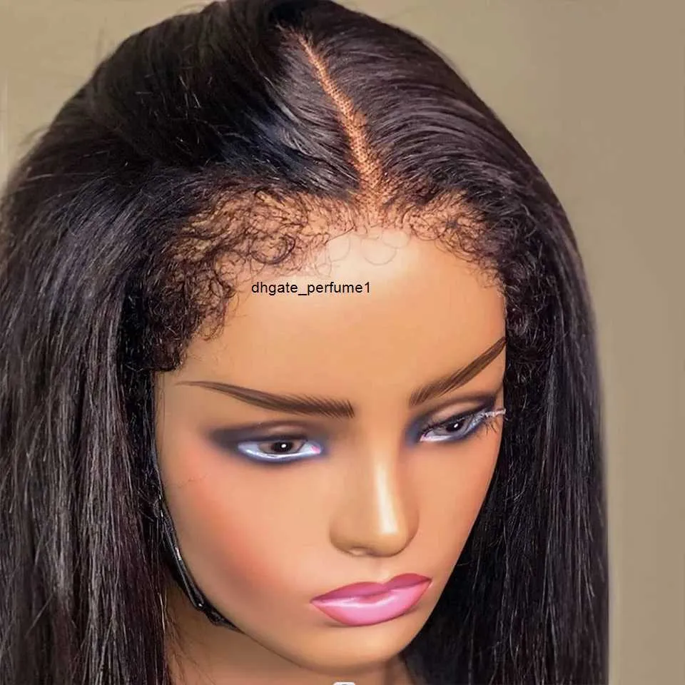 HD Lace Frontal Wig 34 Inch 4c Edges Baby Hair Straight Human Hair Wigs 13x4/4x4 Transparent Lace Front Closure Human Hair Wigs