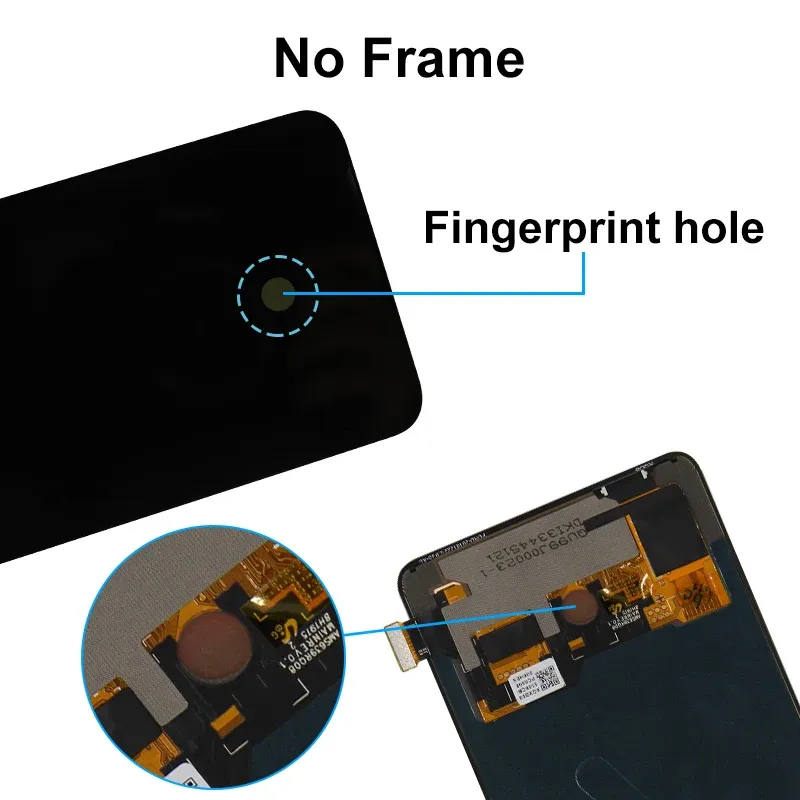 6.39 "AMOLED pour Xiaomi 9t Mi 9t Pro LCD Affichage de l'écran tactile Digitizier pour Xiaomi Redmi K20 Pro K20 LCD Remplacez les pièces