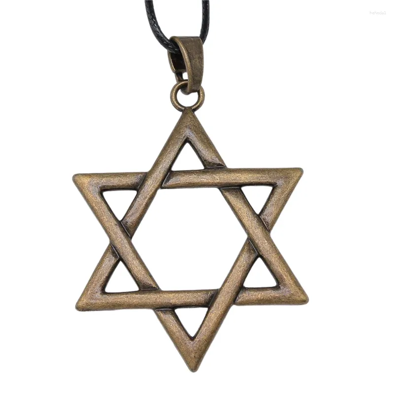 Pendant Necklaces 1pcs Large Star Of David Necklace Findings Jewelry For Woman Handmade Chain Length 45 4cm