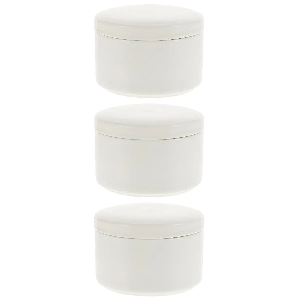 Decorative Glass Jars White Porcelain Jewelry Box with Lid Ceramic Earrings Storage Container