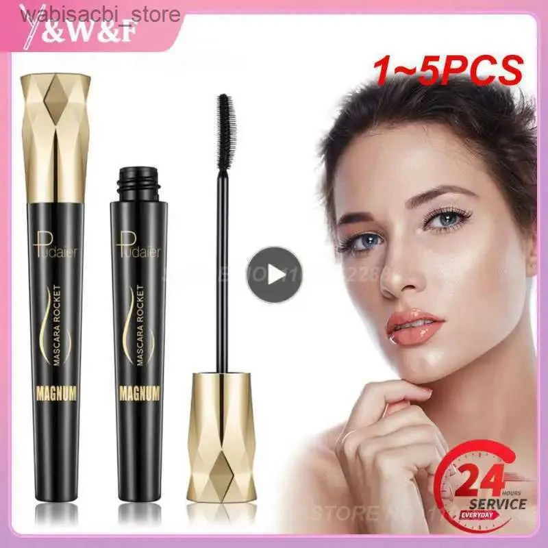 Mascara 1 ~ 5pcs 4d Fibre Silk Fibre Mascara Curling Volume épais Extension Extension Extension étanche du mascara rimel liquide durable L49