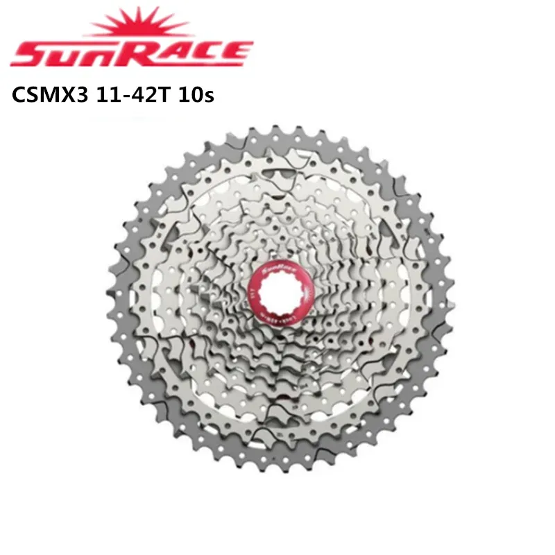 SunRace CSMX3 CSMS1 CSMS2 CSMS3 CSRX0 10s Cassette Bike Freewheel Sprocket Cassette Bicycle 11-25T 11-36T 11-40T 11-42T 11-46T