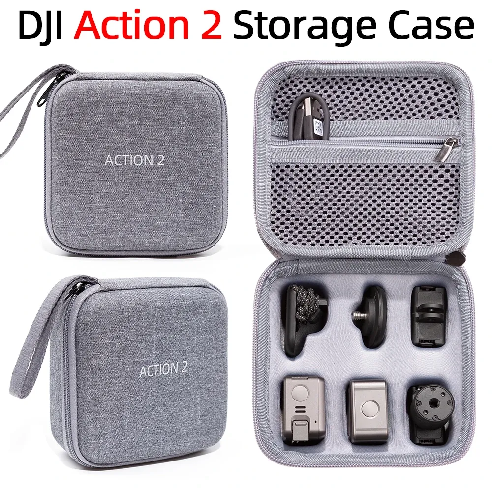 Accessoires pour DJI Action 2 Sac de rangement Lingmo DJI Sports Camera Sac d'embrayage Case de transport pour DJI Action 2 Box Accessoires