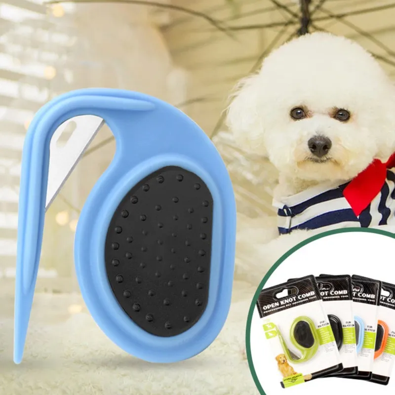 Pet Grooming Comb - Dog & Cat Hair Removal Brush, Open Knot Tool, Pin ...