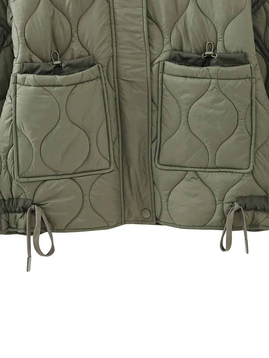 Light Puffer Jacket Women: Lightweight Quilted Coat, Solid Color