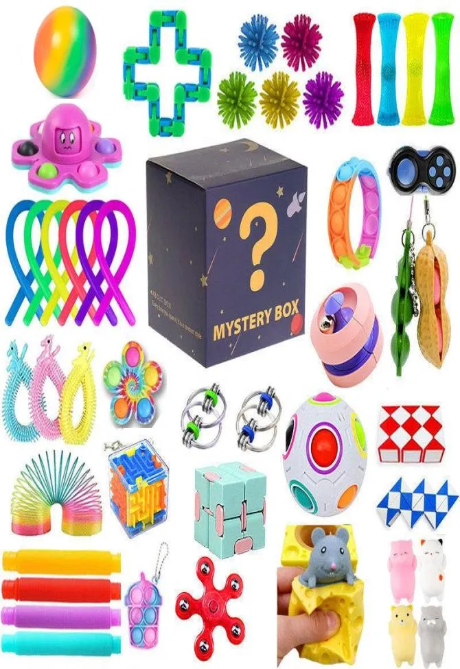 NOUVEAU MYSTERY BOX Toy Cadeaux Antistress Relief Toys for Children Adults Random Met in 1-2pcs Assurez-vous que chaque boîte a la même valeur 1450329