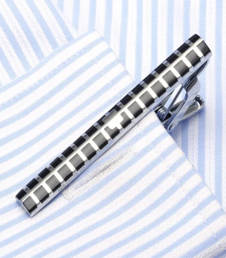 1 pcs Fashion Style Tie Clip For Men Metal Silver Gold Tone Simple Bar Clasp Practical Necktie3874193