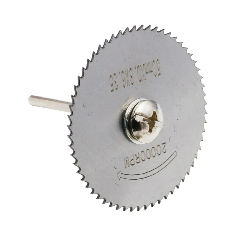 22-60 mm HSS Mini Saw Blades Blade avec 3,2 mm / 6 mm Mandrel Power Tool accessoires de scie circulaire Cutter en bois