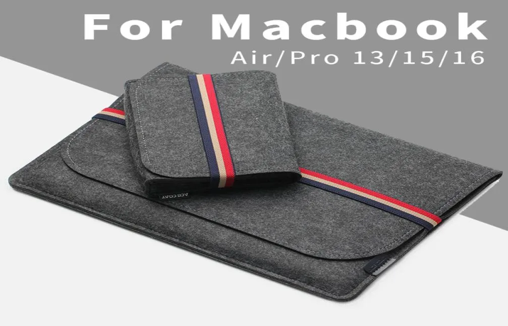 MacBook Air Pro Retina 13 15 16 Huawei Matebook D14 X Pro Wool Felt A2141 208014191用の酢酸スリーブバッグケースラップトップアンチパラッチカバー