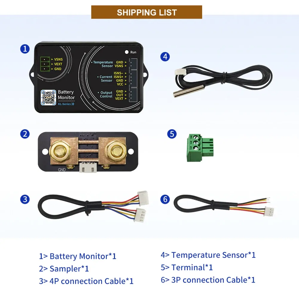 KL110F/KL140F/KL160F DC 0-120V 100A 400A 600A Monitor della batteria Tensione tester e indicatore di stoccaggio della batteria del misuratore corrente