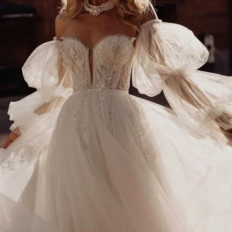 Tulle Detachable Sleeves Bridal Removable Puff Sleeves Polyester for Wedding  Dresses from Dhgate Bridal Gloves - price 28.92