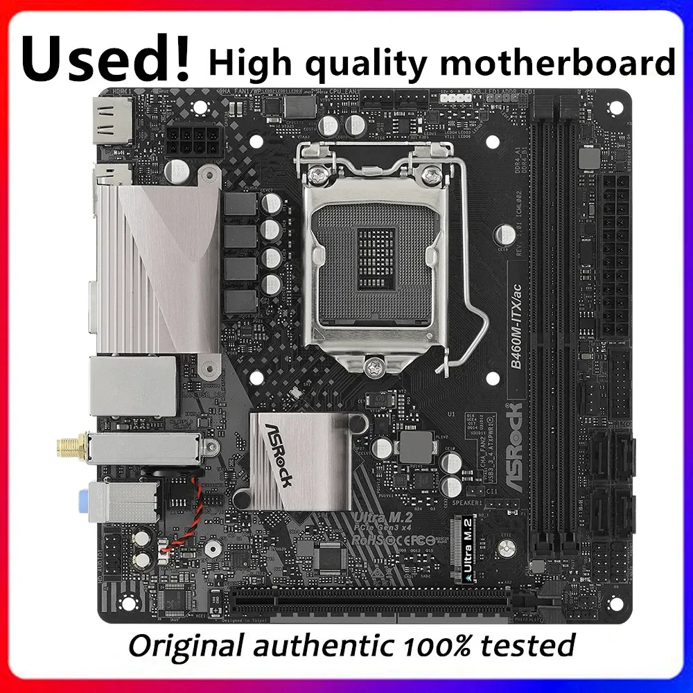 ASROCK B460MITX/AC Orijinal Masaüstü Intel B460 için B460MITX kullandı.