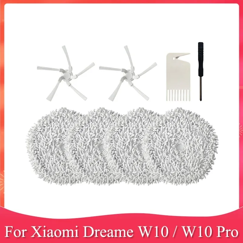 Accessoire Kit voor Xiaomi Dreame W10 / W10 Pro Robot Vacuümreiniger zijborstel MOP DICK -vervangende onderdelen