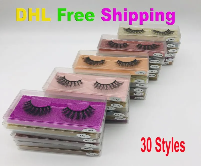 Cils de vison entier 30 cils de vison de style cils 3D Making Lashs Fals Dramatic Faux de cils en bulk5880098