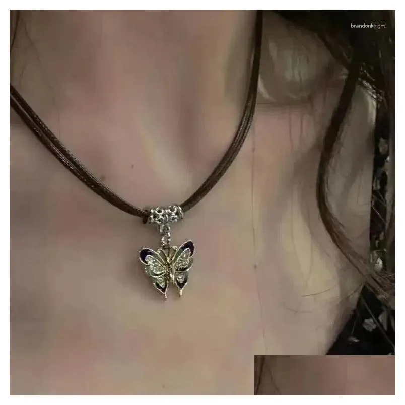 Chaines Collier de filles Lock sécurisé Feme INS Étudiants tous correspondent à un niveau d'apparence élevée Boudoir simple miel