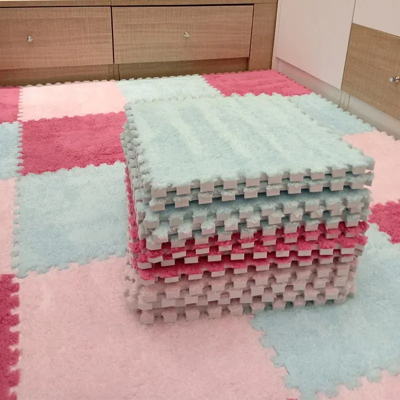 10 pezzi 30*30*1 cm tappeti morbidi morbidi tappetini per bambini giocattoli giocattoli per bambini eva moquette puzzle nella stanza per bambini mantieni il tappetino caldo