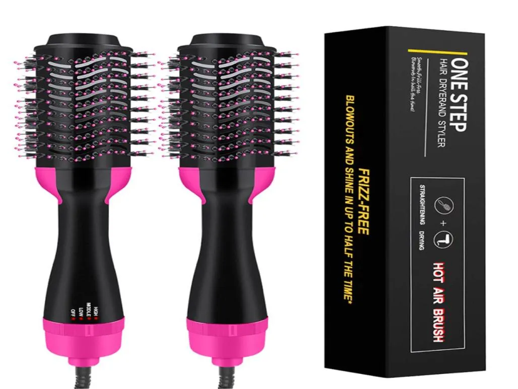 One Step hair dryer brush and Hair curlers 2 In 1 Volumizer Blower comb straightener Heating curling iron hair styling tools8191327