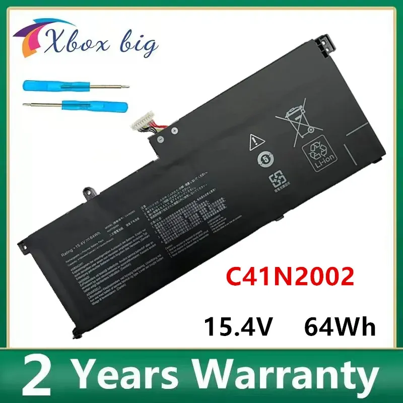 Batterier C41N2002 15.4V 64Wh Laptop Battery för Asus Zenbook Pro 15 UX535 UX535L UX535LH UX535LI UX535LHBH74 UX535LHBN002T