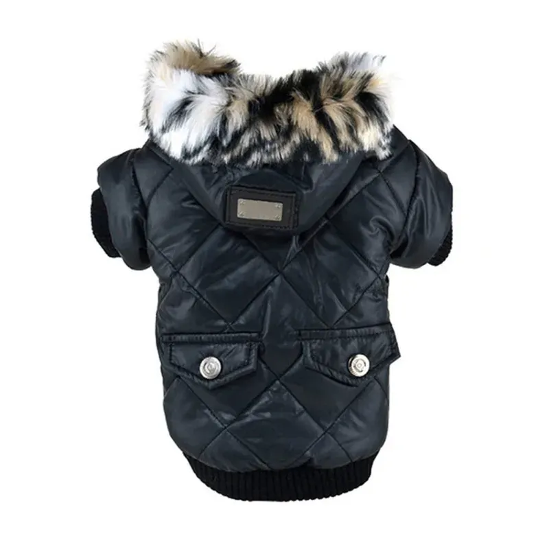 冬の犬の服暖かい厚いコートジャケット小さな犬の子犬のペットペットパーカー小さな犬用ヨーキーフレンチブルドッグ服