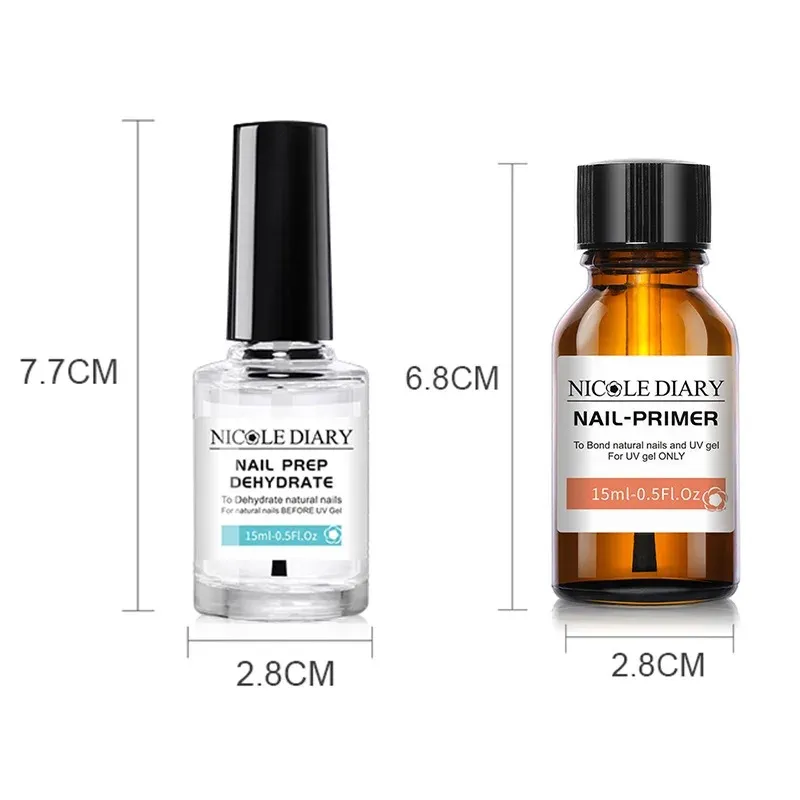 15 ml Prépare à l'ongle-ongle Déshydrate de longueur durable durable pour le gel UV Lacque polonaise Liquide