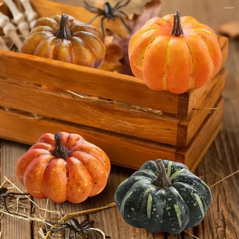 Decorative Flowers Artificial Halloween Pumpkin Decoration Simulated Vegetable DIY Craft Family Party Props Farmhouse Harvest