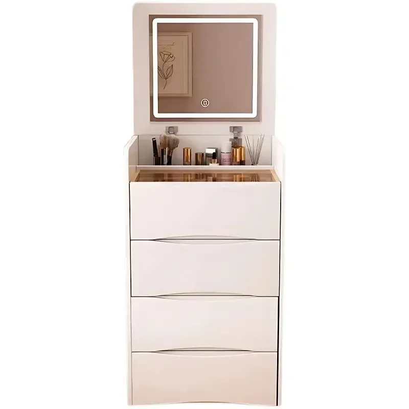 white christmas dresses HEMNES Modern Cream Vanity Table Set – Radical Homes main image 1