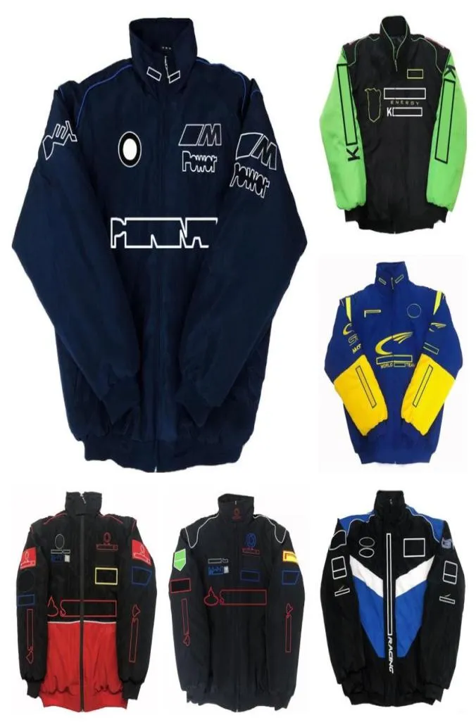 Kurtka wyścigowa F1 Autumn i Winter Team Pełna haftowane logo Cotton Clothing Spot S7786835