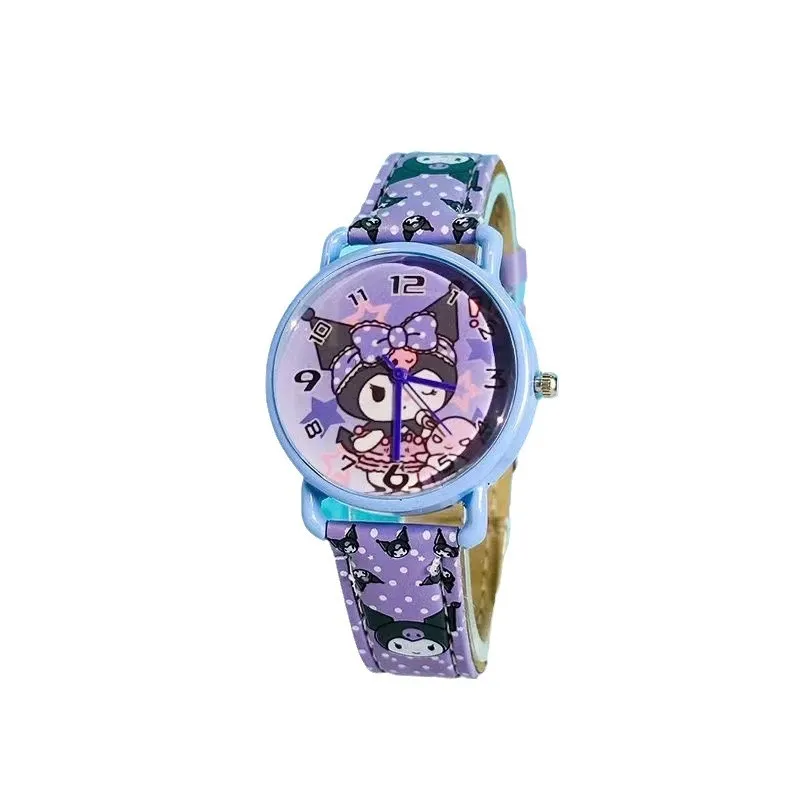 Fashion 3D Cartoon Girl Watches for Children Pu Leather Students Kids Polshipes Dog Anime Animal Style with Box ZX232