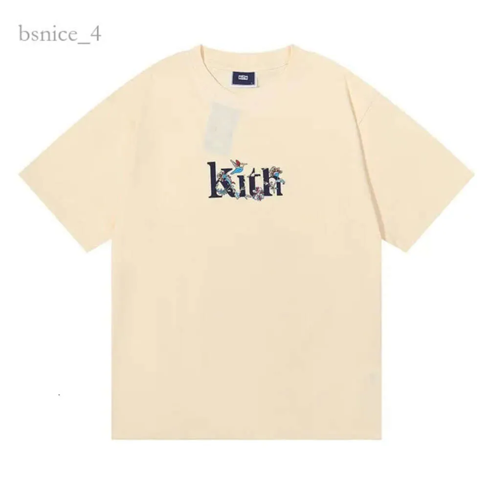 Kith T Shirt Rap Hip Hop Ksubi Male Singer Juice Wrld Tokyo Shibuya Retro Street Fashion Brand Short Sleeve T-shirt 369
