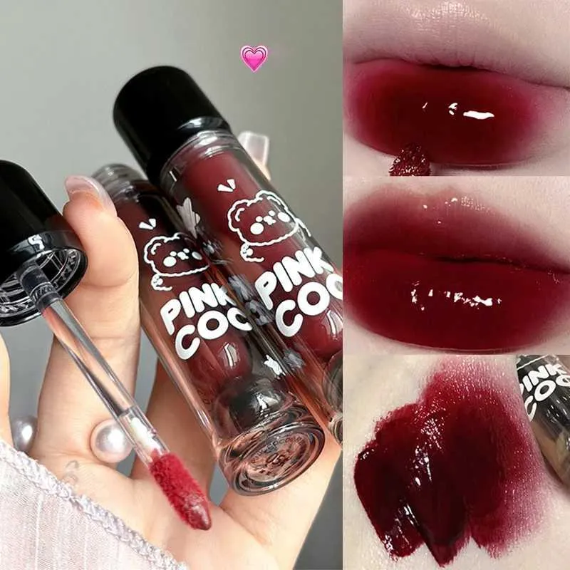 Set Of 3 Punk Juice Red Lipgloss With Waterproof Nude Lip