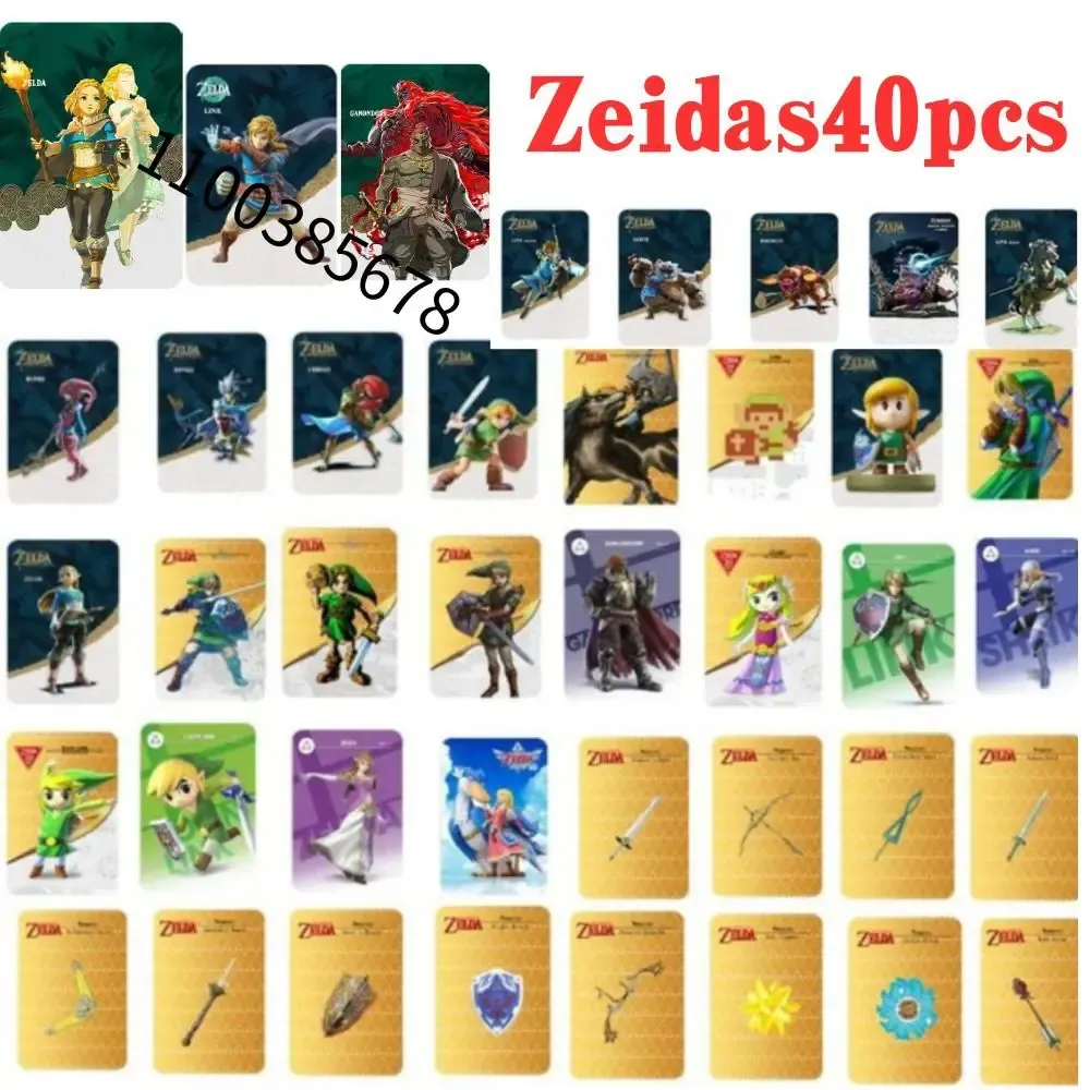 legend of zelda card sleeves HYPERCASE 300 Pocket Binder Holder for Amibo, Theme of Zelda Card  Collection Book with Waterproof Card Sleeves Binder Sheets for Game Card,  Mini Card & SD Memory Card with Tears of the main image 0