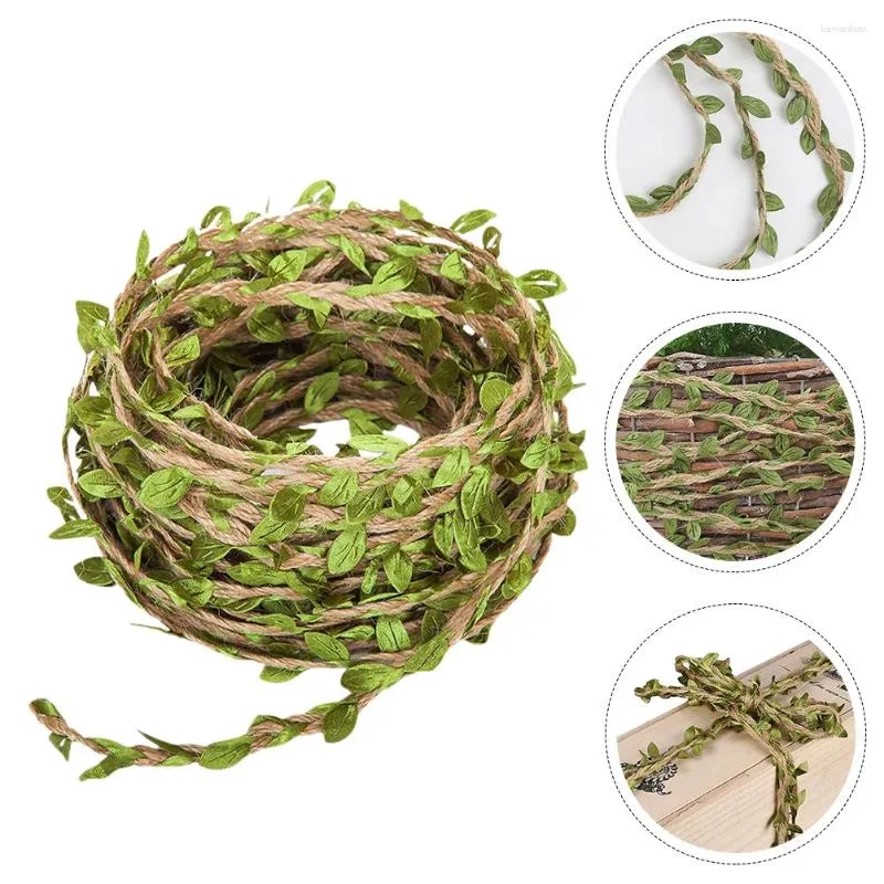 Decoratieve bloemen Faux plant hanger muur hangende rattan groen kunstmatige outdoor decor zijden doek tuin wijnstokken buitenshuis