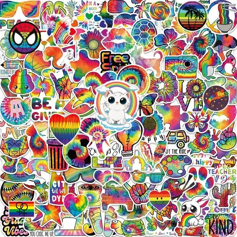 Rainbow LGBT Stickers 200PCS Pride Stickers for Water Bottles Laptop for Adults Teens Waterproof Stickers Packs