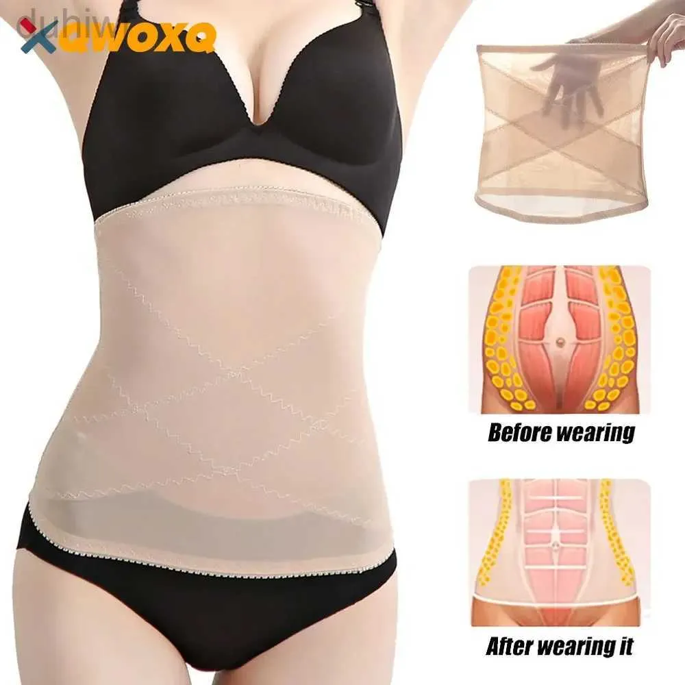 Cinto de emagrecimento 1 PCS Mulheres Treinador da cintura Shapewear Pós -parto Cinturão de barriga Controle de ablâncias de abafamento do corpo de espartilho Shaper Underbust Cintura 240409